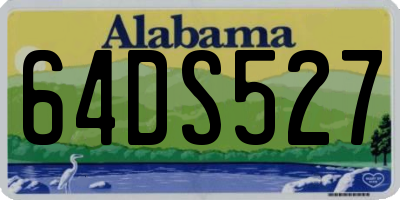AL license plate 64DS527