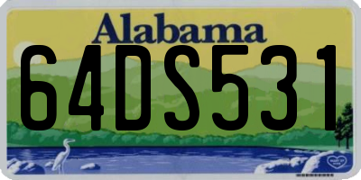 AL license plate 64DS531