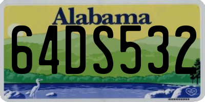 AL license plate 64DS532