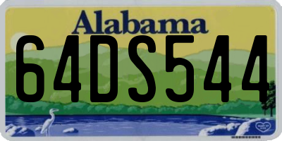 AL license plate 64DS544