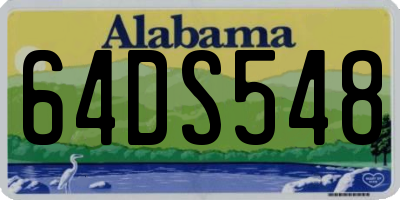 AL license plate 64DS548