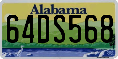 AL license plate 64DS568