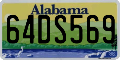 AL license plate 64DS569