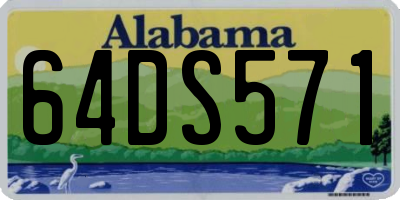 AL license plate 64DS571