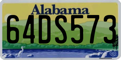 AL license plate 64DS573