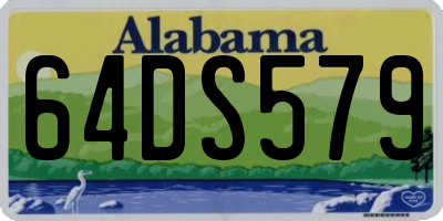 AL license plate 64DS579