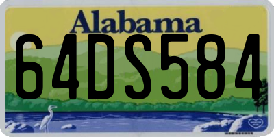 AL license plate 64DS584