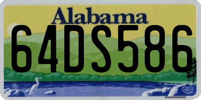 AL license plate 64DS586
