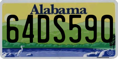 AL license plate 64DS590