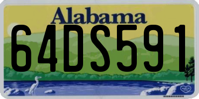AL license plate 64DS591