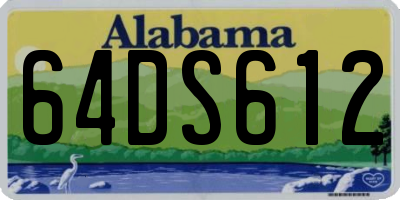 AL license plate 64DS612