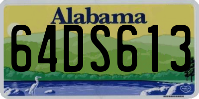 AL license plate 64DS613