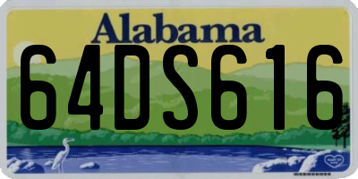 AL license plate 64DS616
