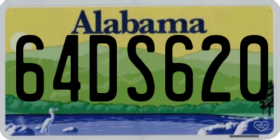 AL license plate 64DS620