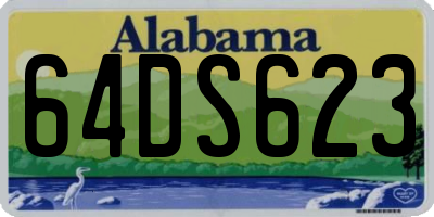 AL license plate 64DS623