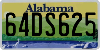 AL license plate 64DS625