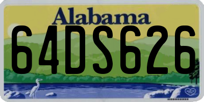 AL license plate 64DS626