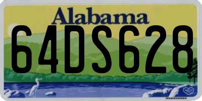 AL license plate 64DS628