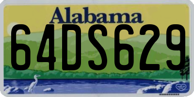 AL license plate 64DS629