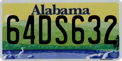 AL license plate 64DS632