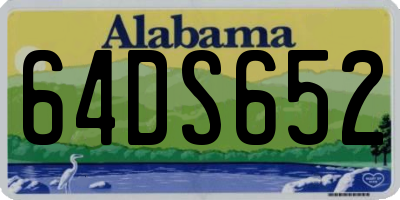 AL license plate 64DS652