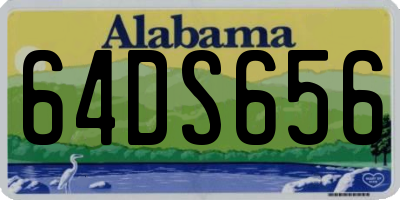 AL license plate 64DS656