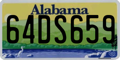 AL license plate 64DS659