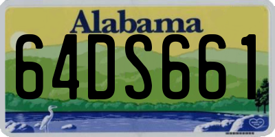 AL license plate 64DS661