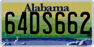 AL license plate 64DS662