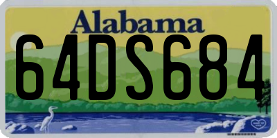 AL license plate 64DS684