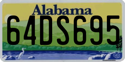 AL license plate 64DS695