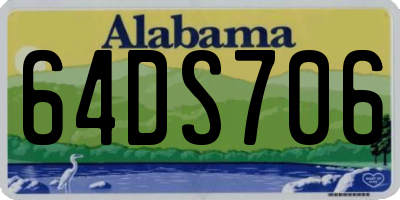 AL license plate 64DS706