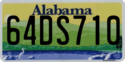 AL license plate 64DS710