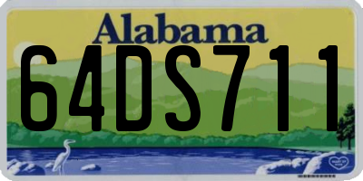 AL license plate 64DS711