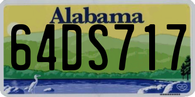 AL license plate 64DS717