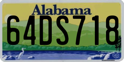 AL license plate 64DS718