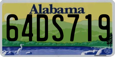 AL license plate 64DS719