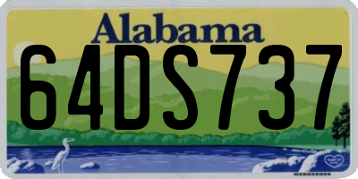 AL license plate 64DS737