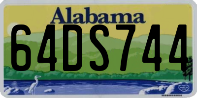 AL license plate 64DS744