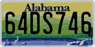 AL license plate 64DS746