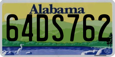 AL license plate 64DS762