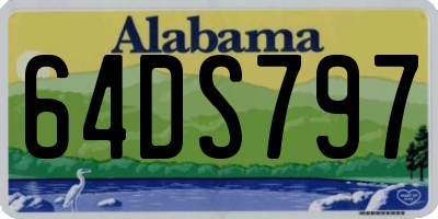 AL license plate 64DS797
