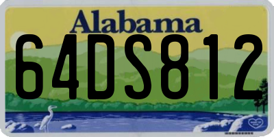 AL license plate 64DS812
