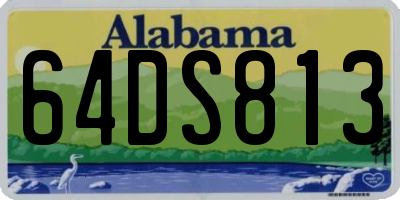 AL license plate 64DS813