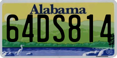 AL license plate 64DS814