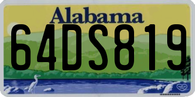 AL license plate 64DS819