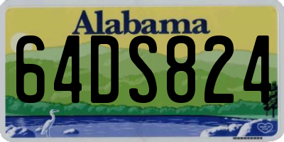 AL license plate 64DS824