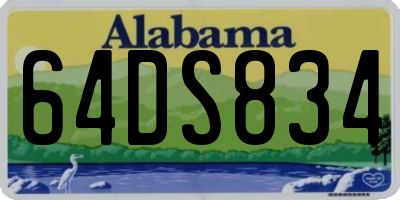 AL license plate 64DS834