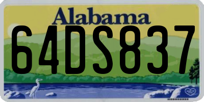 AL license plate 64DS837