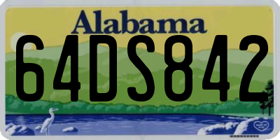 AL license plate 64DS842